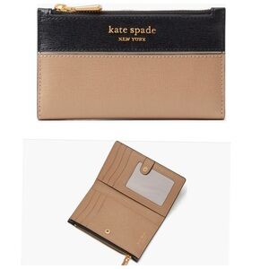 NWT Kate Spade Morgan Colorblock Saffiano Leather Bifold Wallet